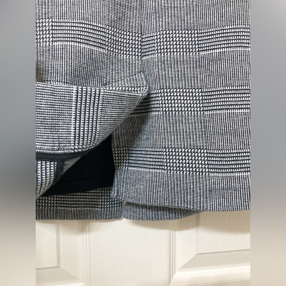 Old Navy Women’s Glen Plaid Knit Blazer Jacket Medium Heritage Poetcore Academia - Picture 7 of 10